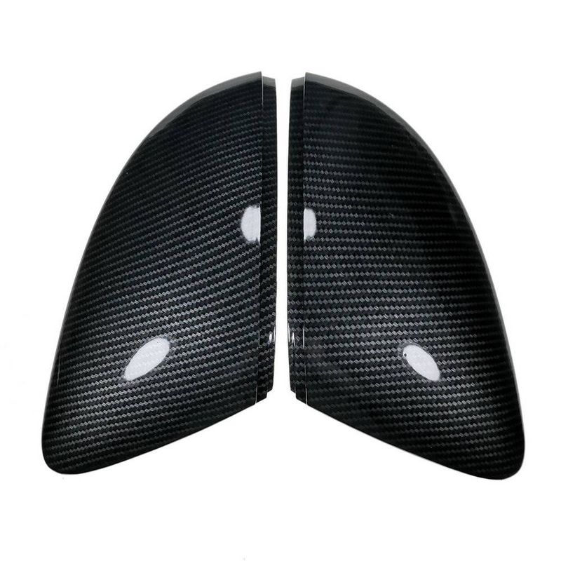 Side Wing Mirror Caps Cover for Skoda Octavia Mk3 A7 2014 2019 VW T-ROC T-cross Nivus (Carbon Look) 2020 2021 2022 Replace _voghion.com