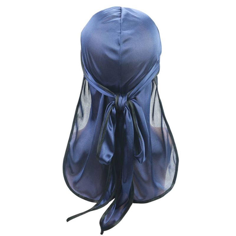 Foulard en soie pour homme, chapeau de pirate à longue queue, cape hip-hop, turban, durag soyeux_voghion.com