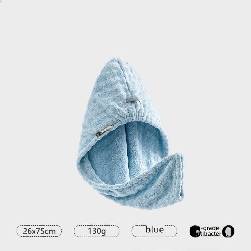 Doppellagige Haarhaube aus weichem Fleece – extra dick und schnelltrocknend, super saugfähig, ideal zum sanften Trocknen der Haare._voghion.com