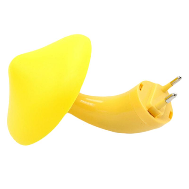 LED Nuetsliicht Champignon Wandsteckdosenlampe EU Stecker Waarm Wäiss Liichtkontroll Sensor Schlofzëmmerliicht Heemdekoratioun_voghion.com