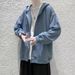 Hooded Hoodie Heren Ins Koreaanse Versie Trendy Veelzijdige Herfst Winter Kleding Losse En Knappe Koppels Outfit Met_voghion.com