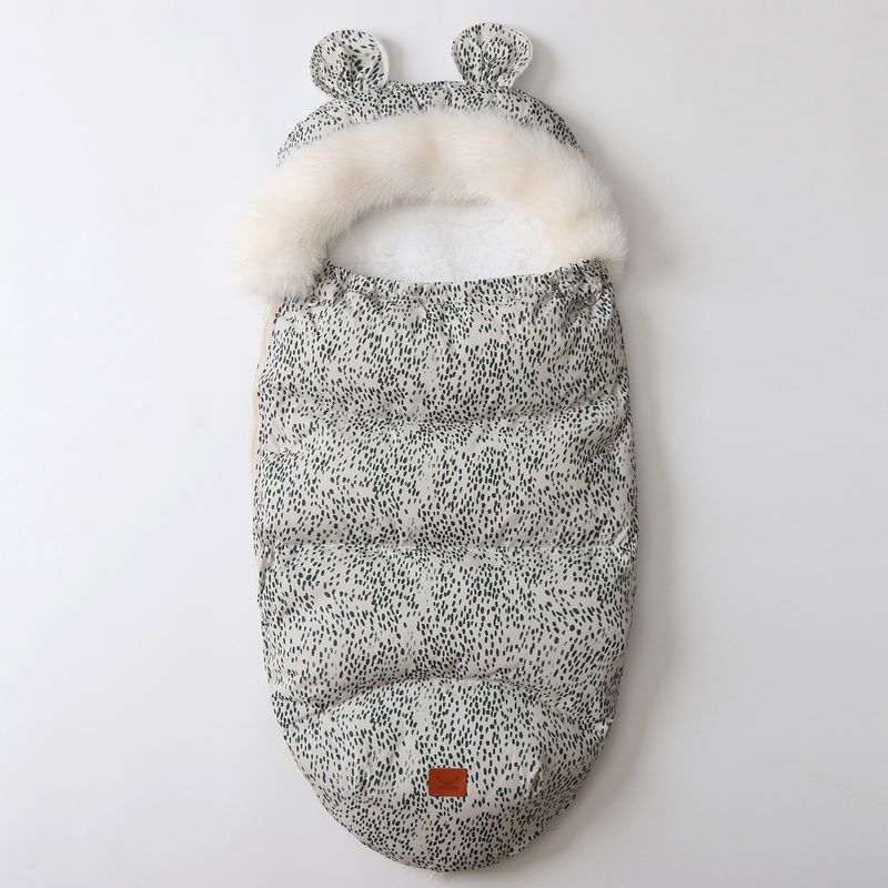 Mother & Kids Baby Sleeping Bag Winter Fleece-Lined Thickened Infant Swaddle Blanket Outwear For Newborns (0-1 Year) - Cozy & Warm, Multiple Colors​_voghion.com