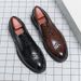 2024 Large Casual For Men Size 46 Men's Brogue Floral Business Formal Pointed Toe Height Increasing Leather Shoes_voghion.com