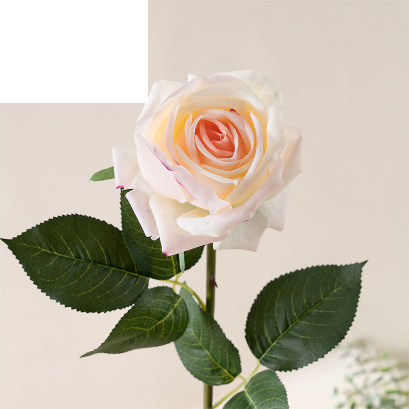 INS style sweetheart rose artificial flower manufacturer home decoration cross-border wedding wholesale artificial flower MW60004_voghion.com