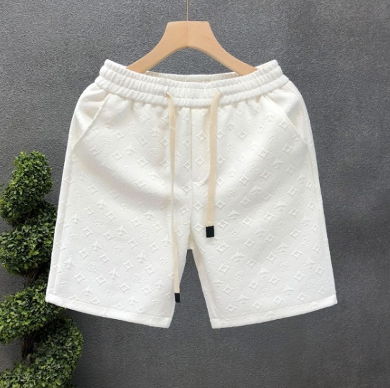 [RegattaLuxe] Men's Jacquard Dress Shorts - 5" Premium White | Summer Luxury Casual_voghion.com