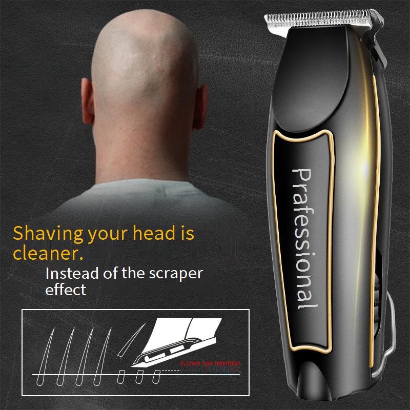 NO.1 Vintage T-Blade Zero Gap Hair Clipper – Professional Barber Trimmer For Fade, Taper, Line Up, Bald Head – Rechargeable Cordless Design_voghion.com