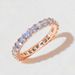 Cao Shi New Style Starry Sky Damen Cluster Full Circle Simulierter Zirkon Leichter Luxus Mode Band Ring_voghion.com