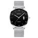 New Men's Business Simple Digital Scale Calendar Mesh Strap Watch Quartz Wristwatch_voghion.com