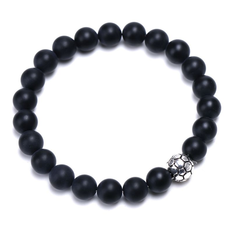Yellow Tiger Eye & White Pine Wood Couple Bracelet - Natural Stone Matching Set_voghion.com