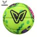 Pallone da basket in gomma n. 7 - Verde neon con logo V nero e macchie viola/nere, resistente, per allenamento indoor e outdoor_voghion.com