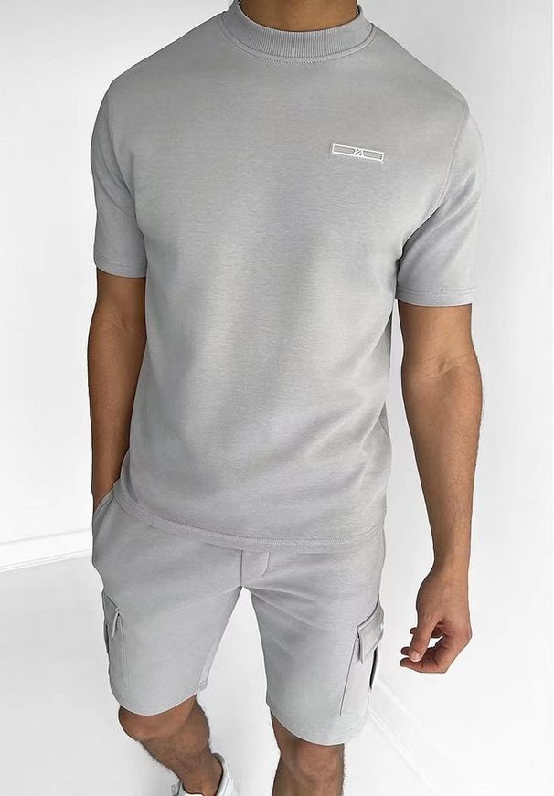 Mænds T-shirt Casual Sports Multi Pocket Sæt Ny 2024 Sommer Hot High Quality_voghion.com