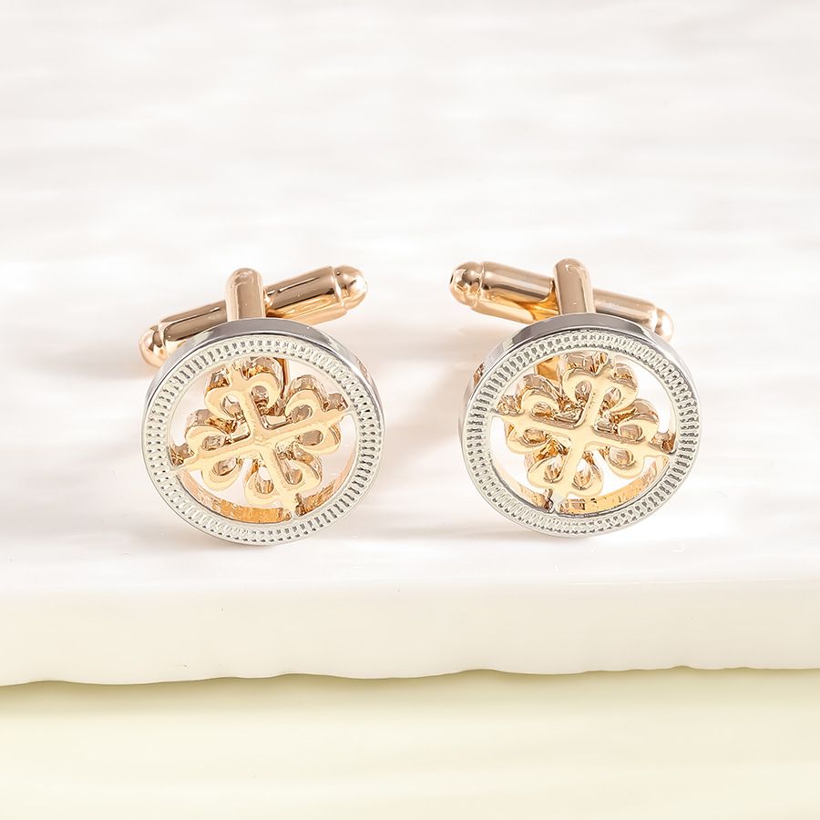 nuovi gemelli rotondi bicolore da uomo gemelli da camicia da lavoro francesi_voghion.com