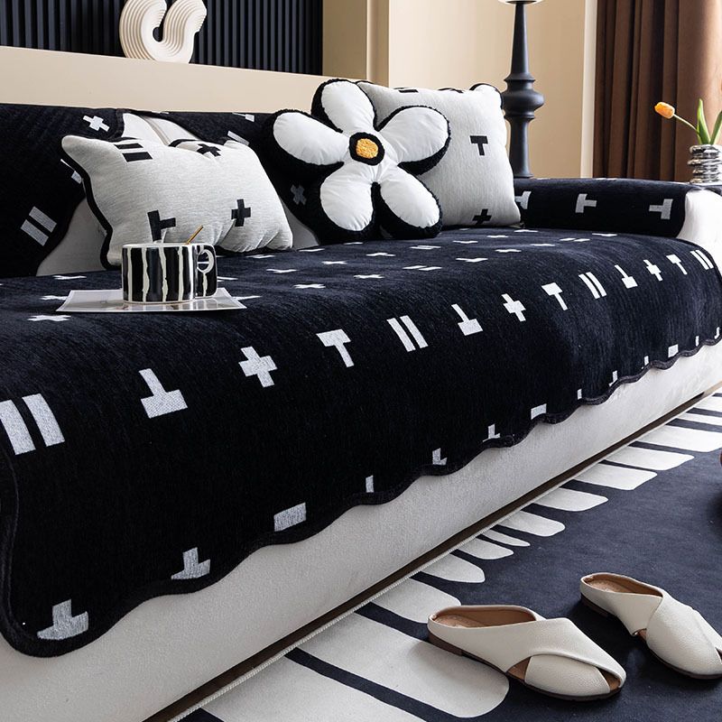 Lyxiga sofföverdrag för sektionssoffset Sofföverdrag L-format överdrag Tvättbart Chenille Couch Protector_voghion.com