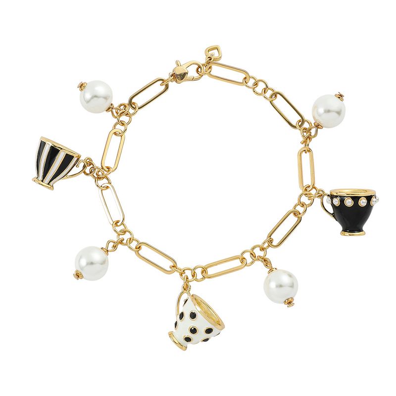 Tazza da tè alla moda, elegante teiera, versatile, con ciondolo e braccialetto._voghion.com
