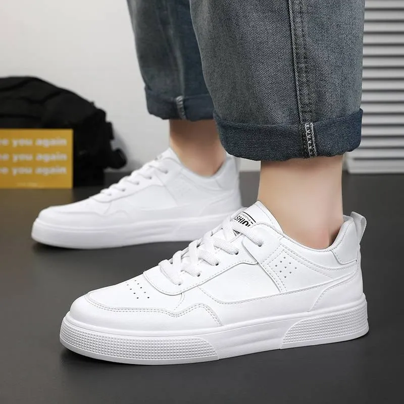Chaussures décontractées tendance pour étudiants, petites chaussures blanches respirantes assorties à tout, chaussures pour hommes quatre saisons_voghion.com