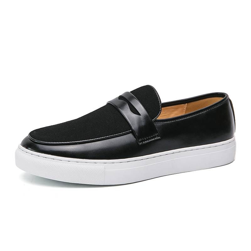 Leren tennisschoenen voor heren, casual modestijl, ademend, comfortabele zakelijke instappers met kwastjes, leren rijschoenen voor heren_voghion.com