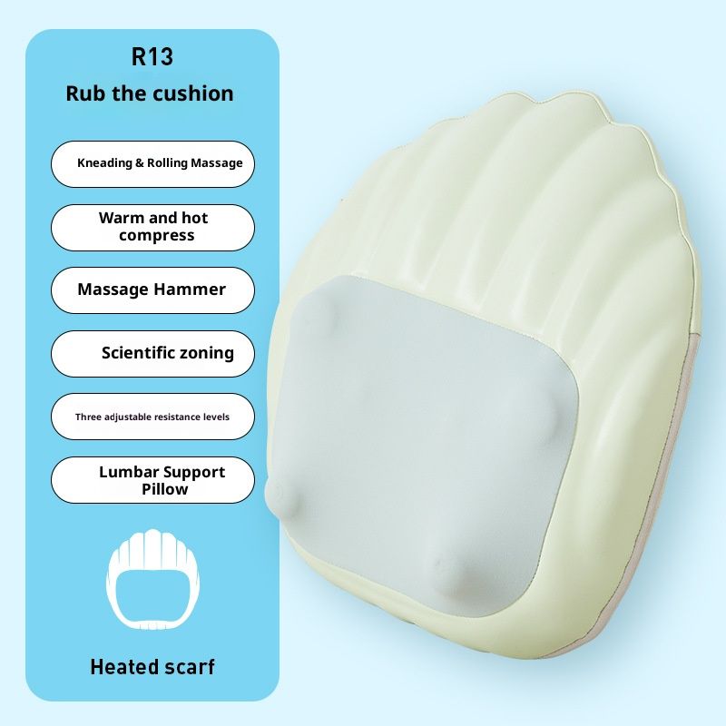 Multifunctional Electric Massage Pillow With Kneading & Tapping - 3 Intensity Levels & Constant Heat Therapy_voghion.com