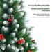 Premium Flame-Retardant PVC Christmas Tree With Snow-Covered Pinecones & Red Berries - Realistic Branch Tips (150cm/180cm/210cm)"_voghion.com