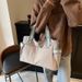 Strukturierte Casual Handtasche Tote 2025 Frühling Sommer Neue Stil Weibliche Student Klasse Crossbody Große Kapazität Pendler Tasche Für_voghion.com
