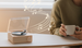 Réveil multifonction Round Up X11, vinyle atomique, Bluetooth, pour téléphone portable et ordinateur, petit haut-parleur de bureau_voghion.com