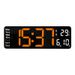 13inch Simple Dual-use Wall And Table For Living Room, Large Font Electronic Clock With Multiple Alarms, Temperature,_voghion.com