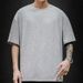 Shoulder Down T-shirt With Trendy Temperament And Fashionable Brand, Simple Standard Round Neck, Youthful And Popular_voghion.com