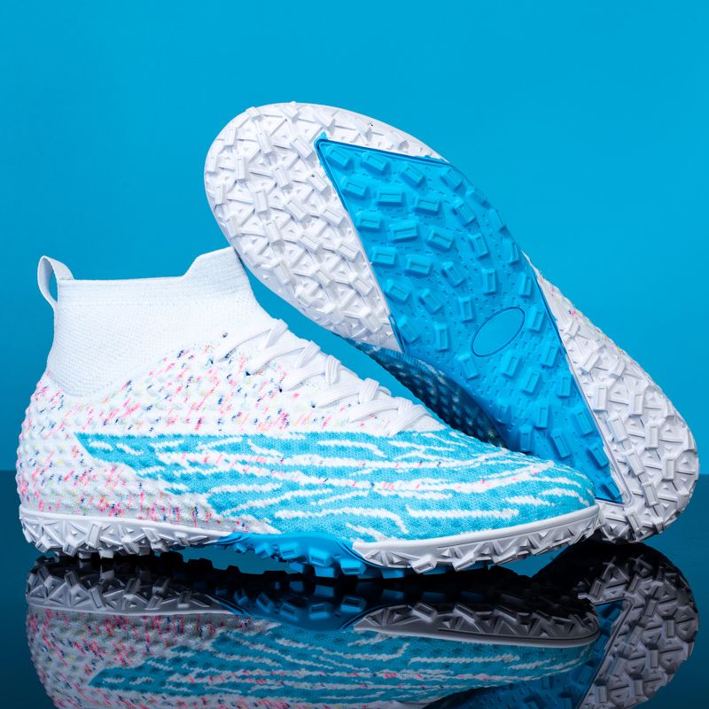 Vīriešu futbola apavi iekštelpu sportam, treniņu apavi, profesionāli apavi, neslīdoši, futzāla lidojoši, austi TF/FG apavi._voghion.com