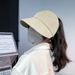 Ruth Style Open-Top Fisherman Baseball Cap For Women, Full Face Coverage, Mask-Hanging, Versatile, Face-Slimming, UV_voghion.com