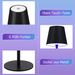 Glitzerlife Tischlampe Schwarz 2er Nachttischlampe Kabellos - Led RGB 2600mhA Tischleuchte Aussentischleuchte Dimmbar Touch Akkulampe Batterie Nachttischleuchte_voghion.com