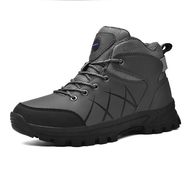 Stivali invernali da uomo, scarpe da trekking alte, stivaletti caldi e morbidi, scarpe da ginnastica in pelle impermeabili, stivali da trekking da uomo, scarpe da lavoro_voghion.com