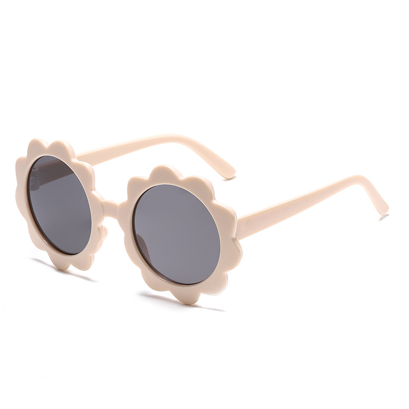 Kindersonnenbrille Neue Mode Sunflower Lion Head Kindersonnenbrille Niedliche Babyblumensonnenbrille UV-Schutzbrille_voghion.com