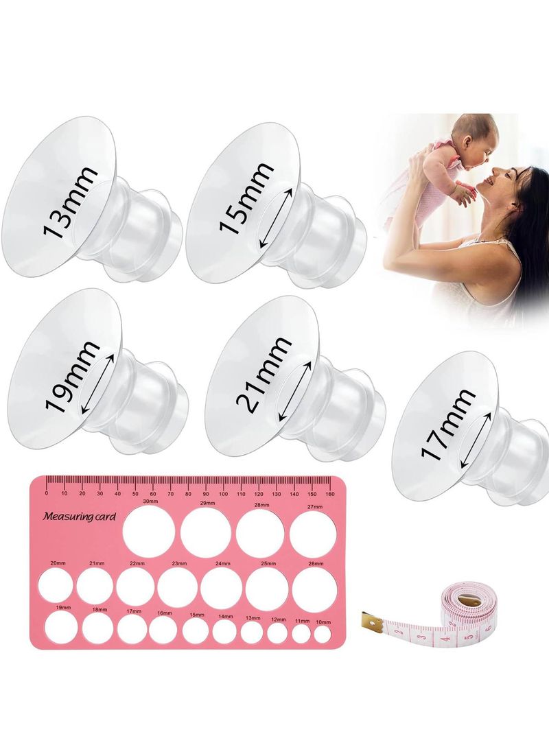 Sizing Kit 3 In 1 With 5PCS 13/15/17/19/21mm, Silicone Breast Pump Kit For Electric Breast Pump, Pumping Breastfeeding Essentials Kit For New Mom_voghion.com