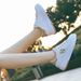 Autumn Leather Waterproof Student Butterfly Sneakers Lace-Up Korean Style Versatile White Shoes Women's Selection_voghion.com