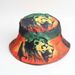 Cappello da pescatore alla moda e versatile con stampa a testa di leone, cappello da sole per esterni_voghion.com