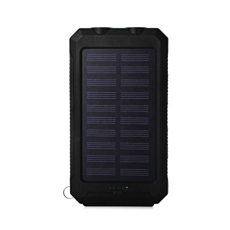 Strong Waterproof With LED Light, 20,000 MAh, Compass, Solar Power Bank For Mobile Phones, USB Interface_voghion.com