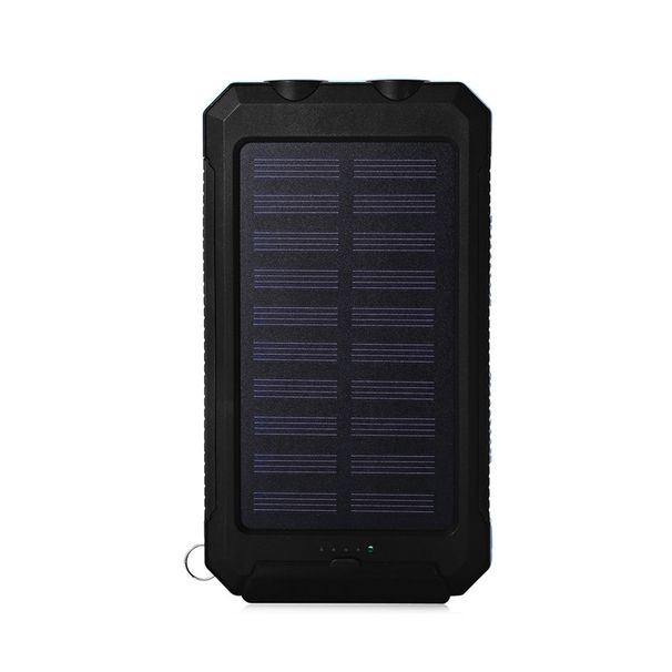 Strong Waterproof With LED Light, 20,000 MAh, Compass, Solar Power Bank For Mobile Phones, USB Interface_voghion.com