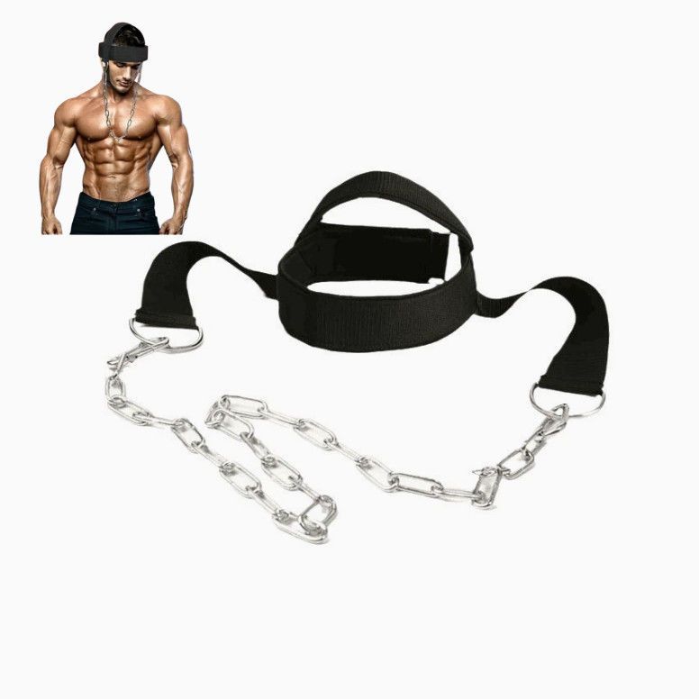 Fortgeschrittener und Muskeltrainer, gewichtete Schulterkraft, Kopf-Nacken-Trainingskappe, Fitnessübung_voghion.com