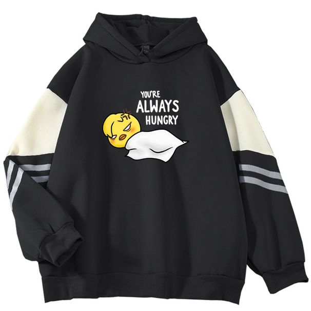 Sweat-shirt à manches longues imprimé « You're Always Hunger » de célébrités d'Internet_voghion.com
