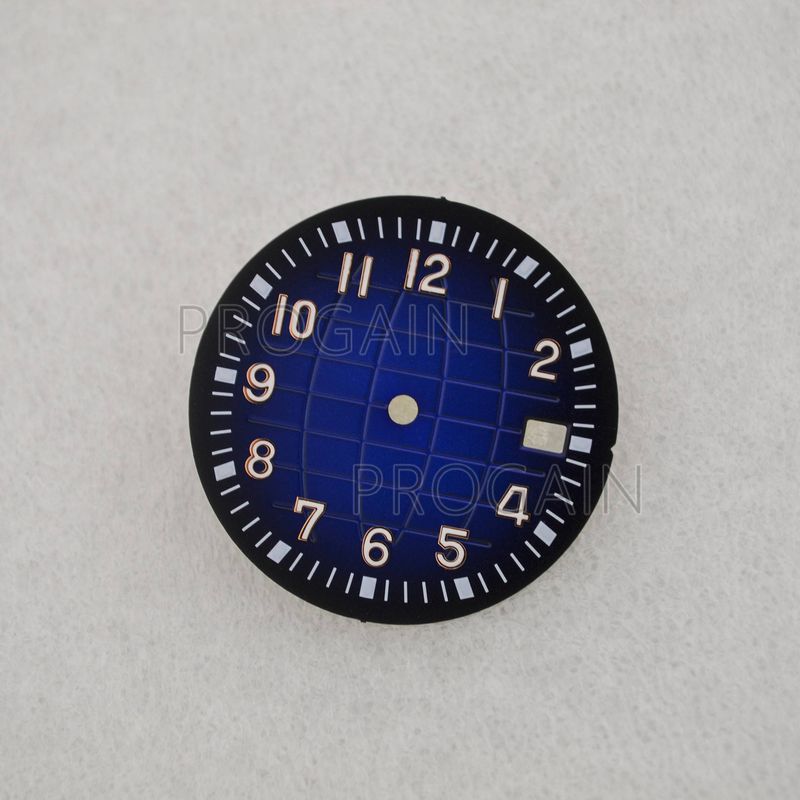 NH35 dial PP mechanical watch luminous dial Green luminous hand grenade modified hand surface tape dial accessories_voghion.com