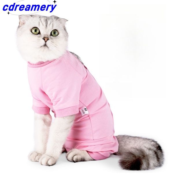 Oddychający kombinezon do rekonwalescencji po operacji PuppyCat, antypoślizgowa kamizelka dla kotów, miękki kombinezon do operacji dla małych psów i kotów, ubrania do odstawiania od piersi_voghion.com