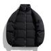Men's Winter Casual Jacket - Lightweight Warm Padded Coat With Stand Collar, Relaxed Fit, Polyester Fill, Multiple Colors & Sizes_voghion.com