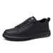 Large Size 2025 Spring And Autumn New Daily Casual Leather Shoes Men's Lace-Free Trendy Sneakers 3033_voghion.com