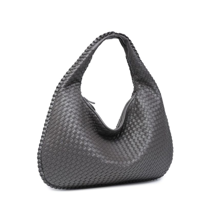 Sac à bandoulière tissé pour femme, nouveau sac simple à bandoulière pour l'été 2024, grand sac décontracté tendance automne-hiver_voghion.com