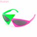 Fashion HUIRAN Pink Green Asymmetric Glasses Items Novelty Products Hip Hop Style Sunglasses Birthday Party Supplies Kids Favors_voghion.com