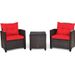 3 Pieces Rattan Patio Furniture Set with Washable Cushion_voghion.com