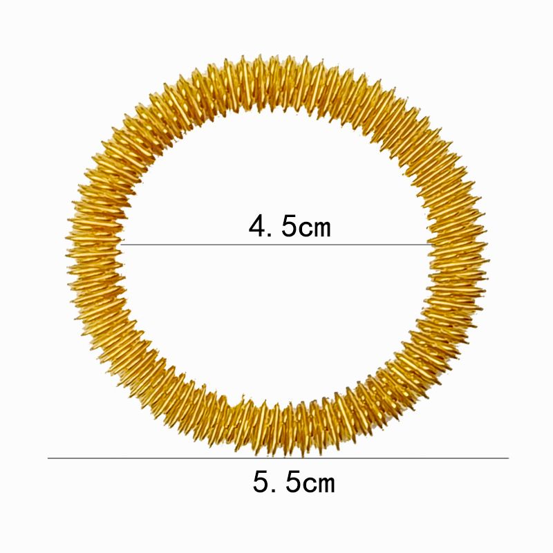 Stress Relief Toys Decompression Spring Wrist Massager Venting Special Shaped Spring Bracelet Spring Steel Ring Decompression Metal Toy Wholesale_voghion.com