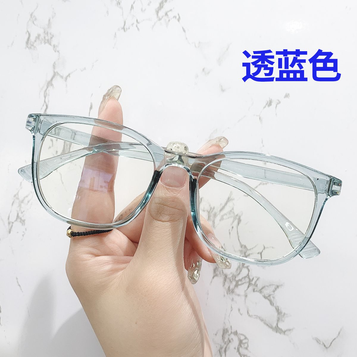 2025 Transparent Computer Glasses Frame Women Men Anti Blue Light Square Glasses Block Glasses Optical Spectacle Glasses Round_voghion.com