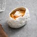 Rock Pattern Egg-shaped Hotel Restaurant High-end Dessert Creative Specialty Molecular Cuisine Artistic Dish Small Bowl_voghion.com