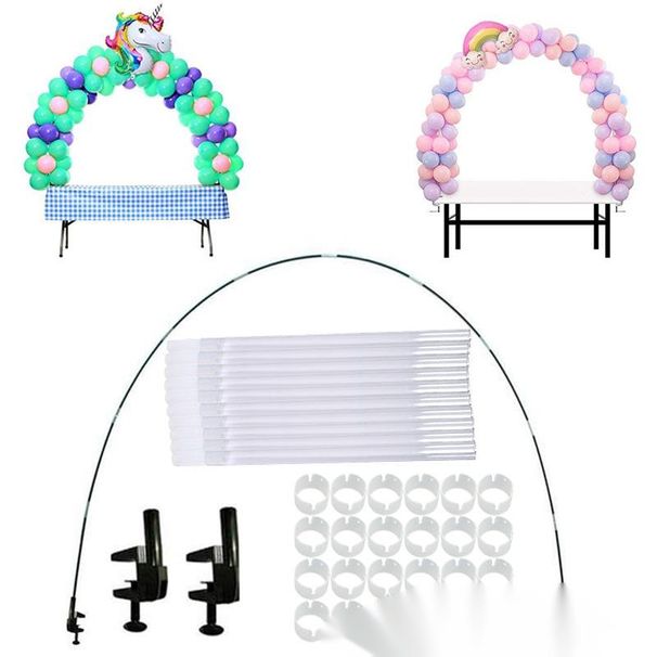 Supporto per palloncini con base per sacca d'acqua in fibra da 15 sezioni, set per feste di compleanno e decorazioni natalizie_voghion.com