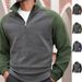 Sudadera con capucha y cremallera para hombre, de forro polar, estilo urbano informal._voghion.com